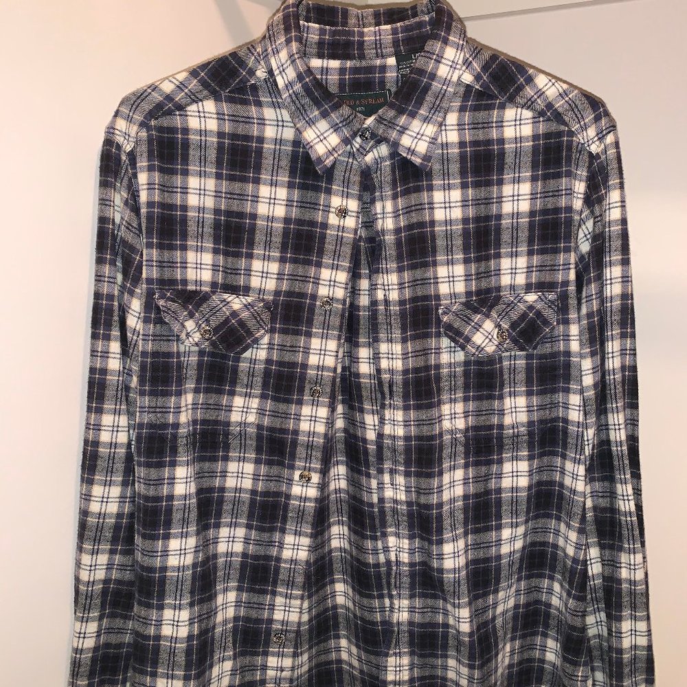 Field and Stream Flannel Button-Down Shirt